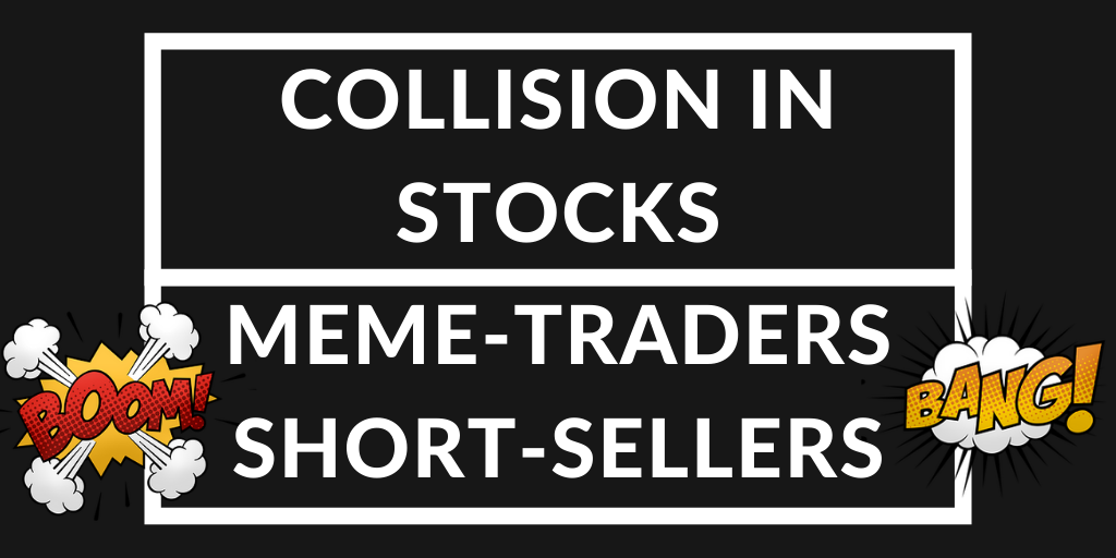 When meme-traders and short-sellers collide